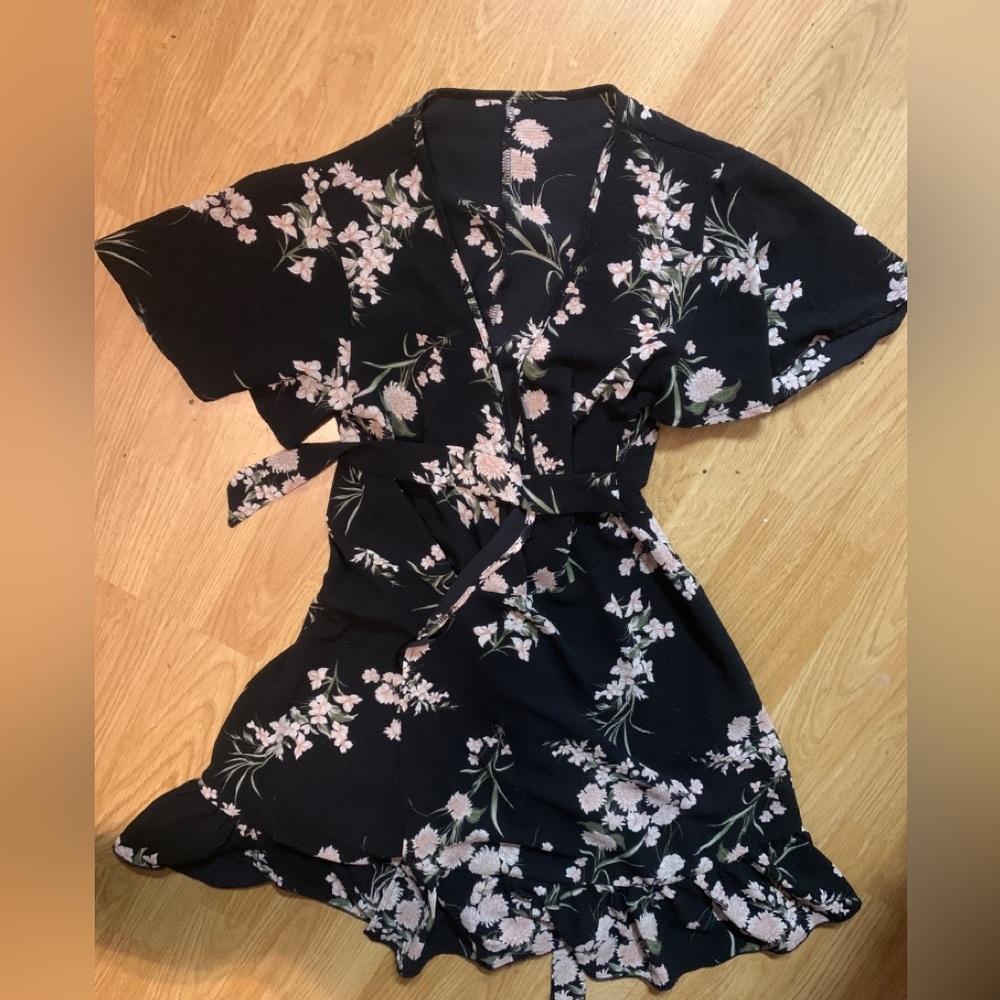 Floral Wrap Dress